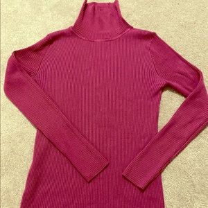 Velvet long sleeve turtleneck